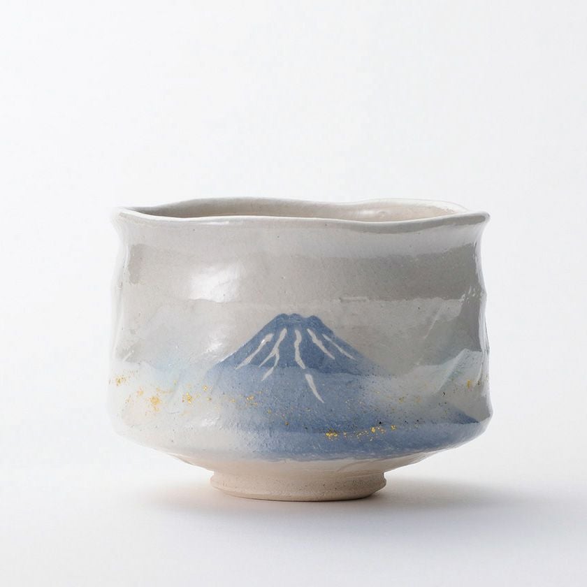 茶道具 富士山模様抹茶茶碗 茶道具 抹茶茶碗（まっちゃちゃわん） 季節茶碗 青富士 吉村 楽入