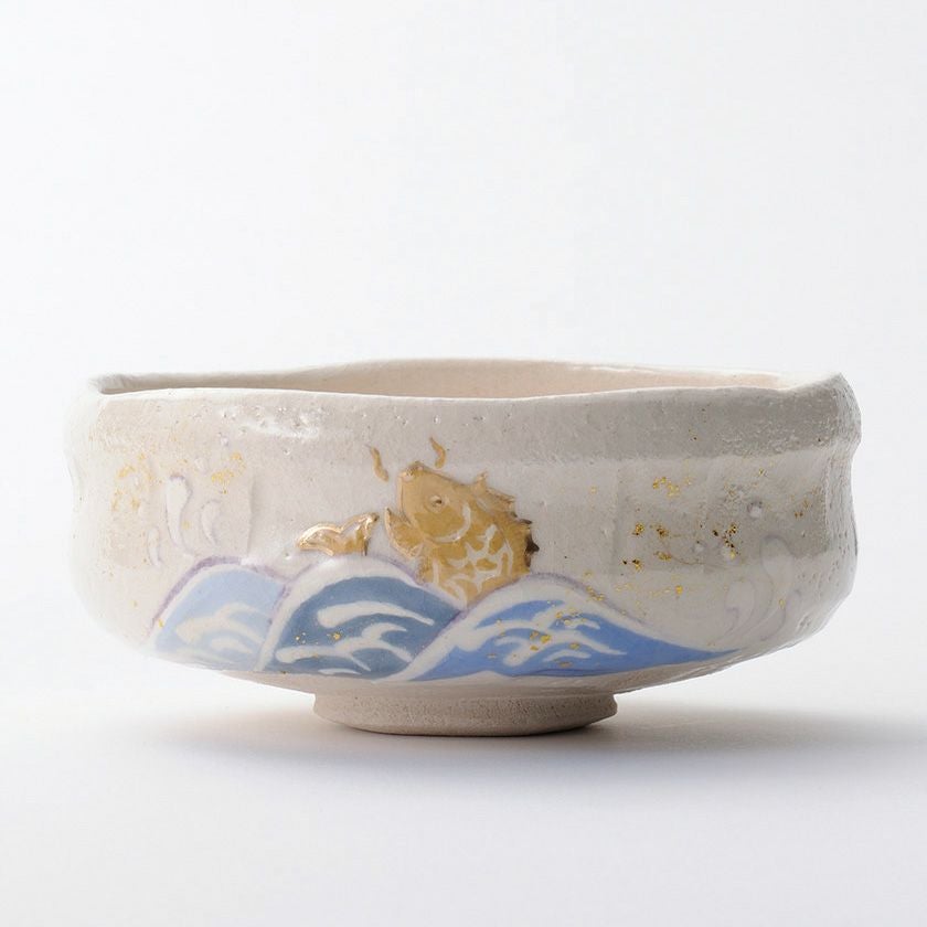 【茶道具】平茶碗 八月 常夏 茶道具 平茶碗（ひらちゃわん） 季節茶碗 夏夜繚乱 吉村 楽入