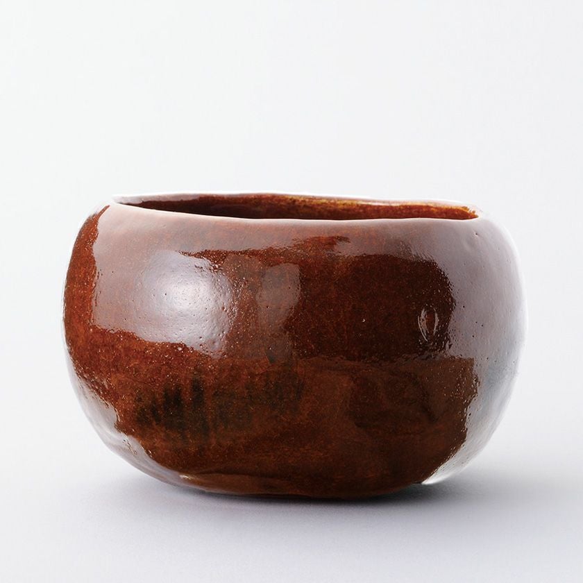 茶道具 抹茶茶碗（まっちゃちゃわん） 茶碗 飴釉 光悦 「紙屋」写 吉村