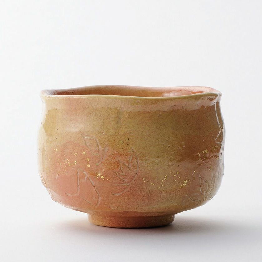 茶道具 抹茶茶碗（まっちゃちゃわん） 季節茶碗 吹き寄せ彫り 吉村 楽