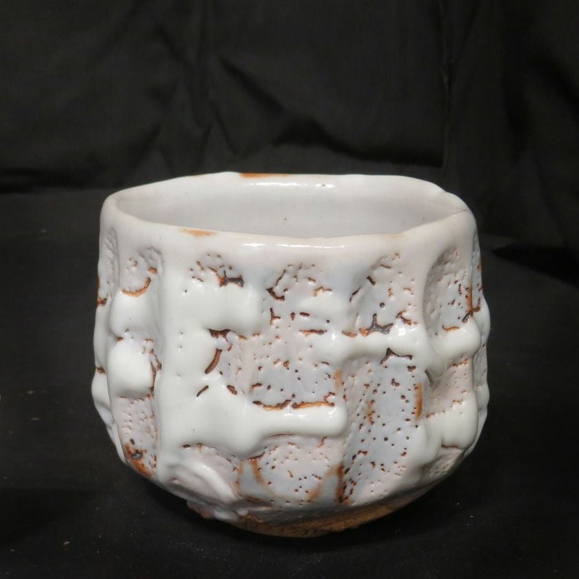 茶道具 抹茶茶碗（まっちゃちゃわん） 絵志野 シノギ 茶碗 信楽焼 灰塚