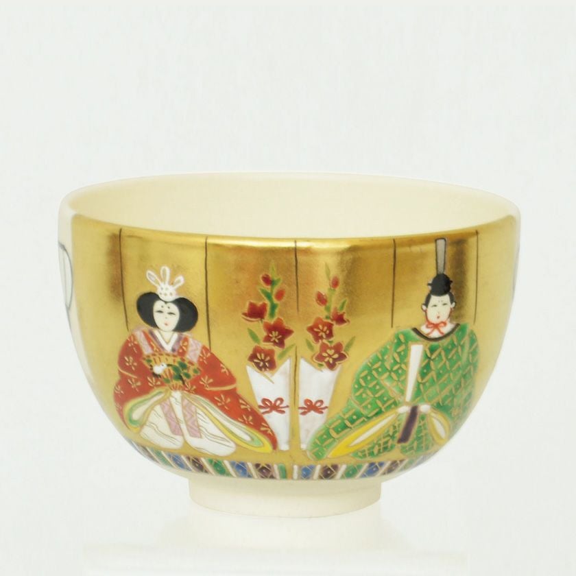茶道具 抹茶茶碗（まっちゃちゃわん） 茶碗 色絵 お雛様 今岡 都