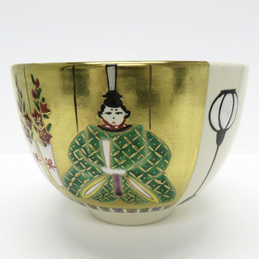 茶道具 抹茶茶碗（まっちゃちゃわん） 茶碗 色絵 お雛様 今岡 都