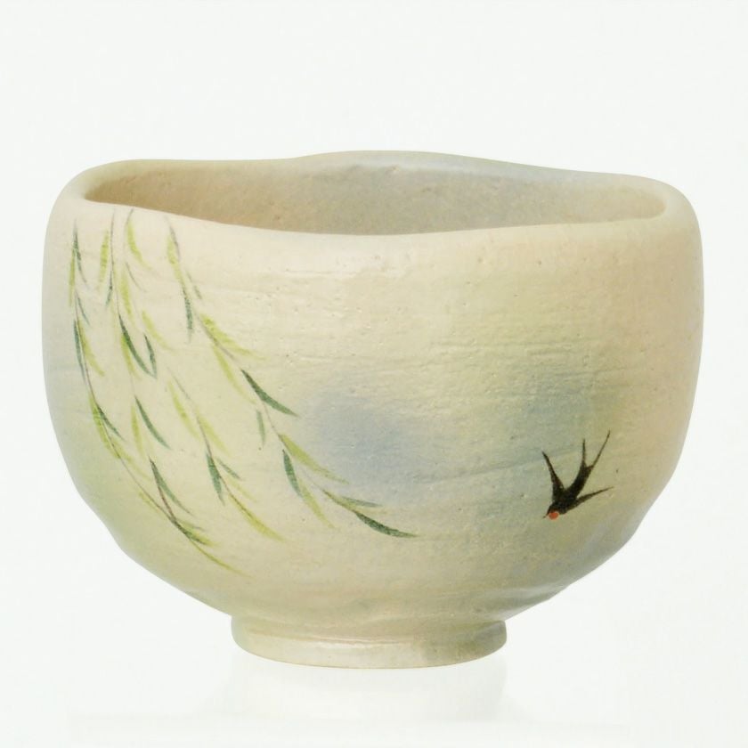 茶道具 楽茶碗（らくちゃわん） 茶碗 楽 柳に燕 吉村 楽入 抹茶茶碗は茶の湯文化である表千家・裏千家の茶道具や抹茶を専門に扱う千紀園（せんきえん）が通販で販売しています。茶会また初心者向けのお稽古用にご利用いただける抹茶碗です。贈り物・ギフトにも人気です。