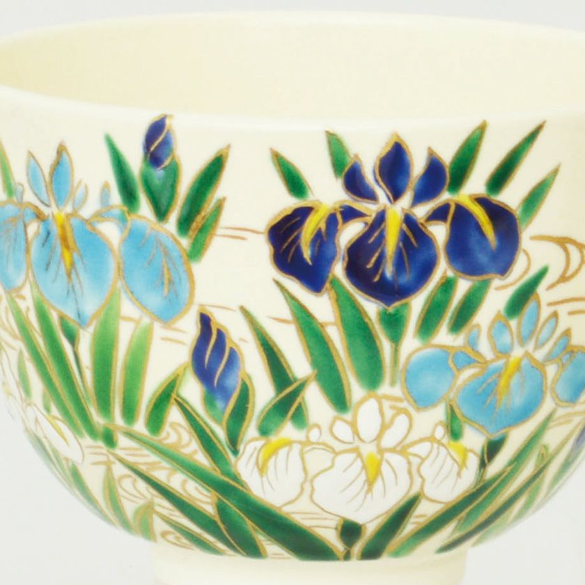 茶道具 抹茶茶碗（まっちゃちゃわん） 茶碗 色絵 菖蒲 今岡 都 端午の