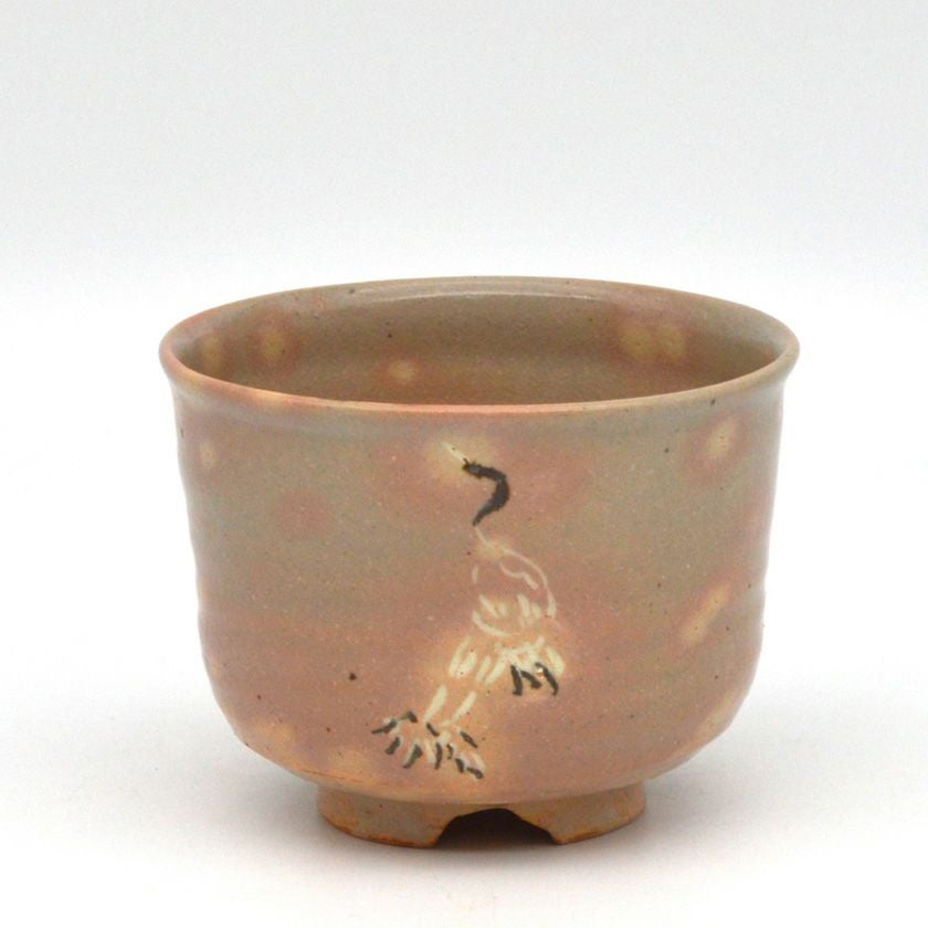 茶道具 抹茶茶碗（まっちゃちゃわん） 御本立鶴茶碗 銘「宇袮野（うね
