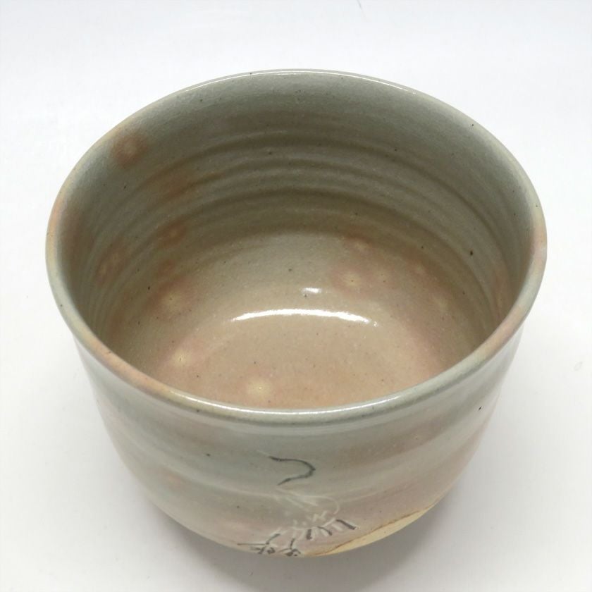 茶道具 抹茶茶碗（まっちゃちゃわん） 御本立鶴茶碗 銘「宇袮野（うね