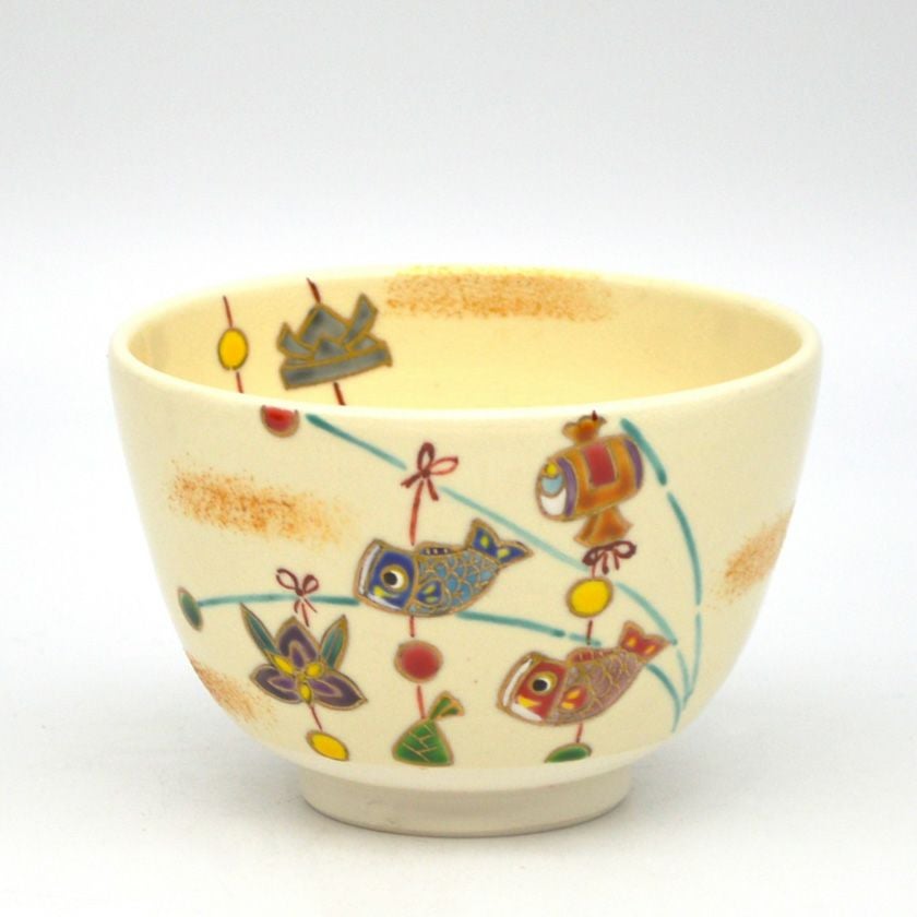 茶道具 抹茶茶碗 御本手 吊るし飾り（端午の節句・こどもの日）季節の茶碗　抹茶 茶道具 抹茶茶碗（まっちゃちゃわん） 茶碗 仁清 端午の吊るし飾り