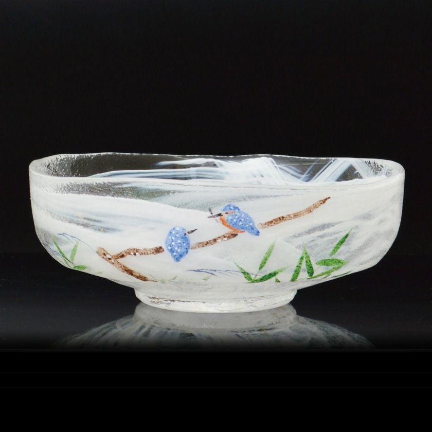 茶道具 平茶碗（ひらちゃわん） ガラス馬盥茶碗 川蝉夫婦 広畑 久仁彦 抹茶茶碗は茶の湯文化である表千家・裏千家の茶道具や抹茶を専門に扱う千紀園（せんきえん）が通販で販売しています。茶会また初心者向けのお稽古用にご利用いただける抹茶碗です。贈り物・ギフトにも人気です。