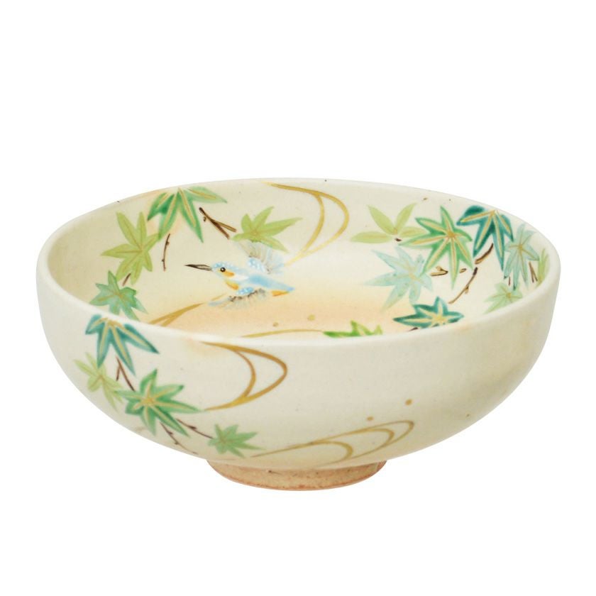 茶道具 平茶碗（ひらちゃわん） 馬盥茶碗 御本手 青楓に川蝉 耕寅窯 抹茶茶碗は茶の湯文化である表千家・裏千家の茶道具や抹茶を専門に扱う千紀園（せんきえん）が通販で販売しています。茶会また初心者向けのお稽古用にご利用いただける抹茶碗です。贈り物・ギフトにも人気です。