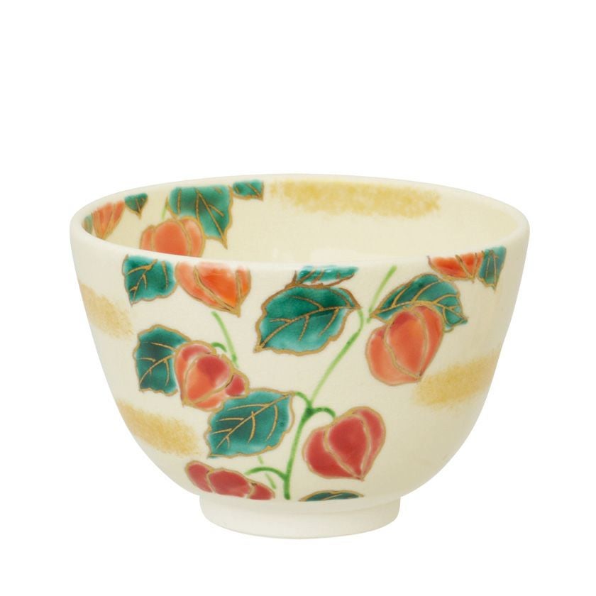 茶道具 抹茶茶碗（まっちゃちゃわん） 茶碗 色絵 ほおずき 加藤 起楽 抹茶茶碗は茶の湯文化である表千家・裏千家の茶道具や抹茶を専門に扱う千紀園（せんきえん）が通販で販売しています。茶会また初心者向けのお稽古用にご利用いただける抹茶碗です。贈り物・ギフトにも人気です。