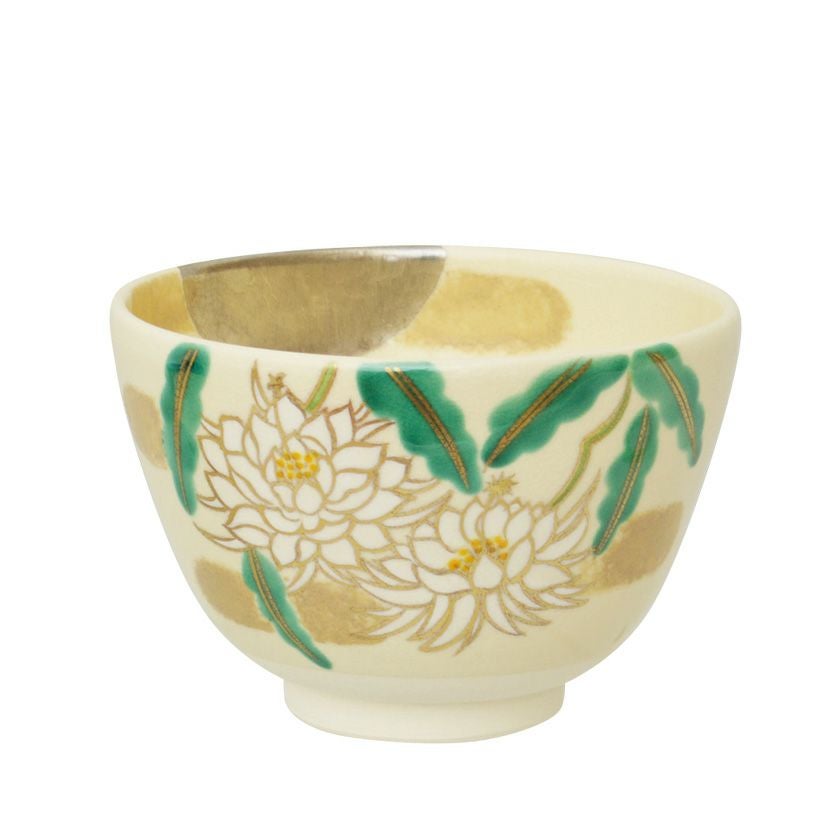 茶道具 抹茶茶碗（まっちゃちゃわん） 茶碗 色絵 月下美人 加藤 起楽 抹茶茶碗は茶の湯文化である表千家・裏千家の茶道具や抹茶を専門に扱う千紀園（せんきえん）が通販で販売しています。茶会また初心者向けのお稽古用にご利用いただける抹茶碗です。贈り物・ギフトにも人気です。