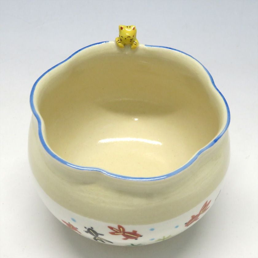 茶道具 抹茶茶碗（まっちゃちゃわん） 京焼 茶碗 猫 竹中 洸祥 抹茶茶碗は茶の湯文化である表千家・裏千家の茶道具や抹茶を専門に扱う千紀園（せんきえん）が通販で販売しています。茶会また初心者向けのお稽古用にご利用いただける抹茶碗です。贈り物・ギフトにも人気です。