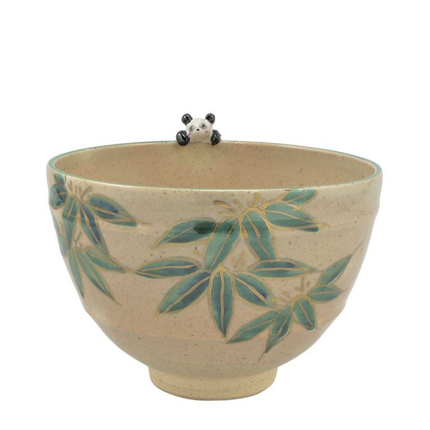 茶道具 抹茶茶碗（まっちゃちゃわん） 京焼 茶碗　パンダ 竹中 洸祥 抹茶茶碗は茶の湯文化である表千家・裏千家の茶道具や抹茶を専門に扱う千紀園（せんきえん）が通販で販売しています。茶会また初心者向けのお稽古用にご利用いただける抹茶碗です。贈り物・ギフトにも人気です。