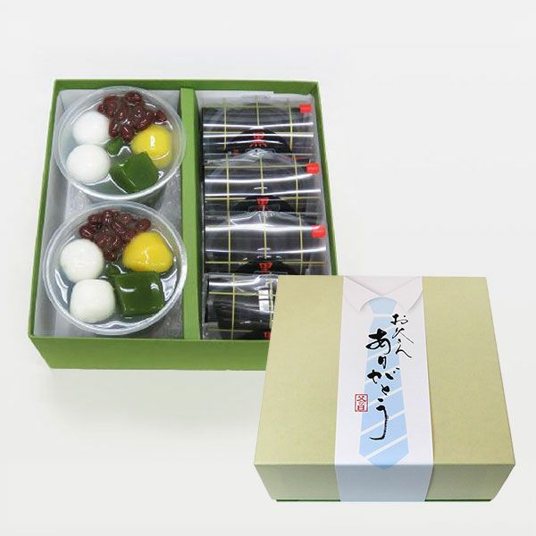 千紀園（せんきえん）の老舗茶舗のひやひやスイーツセット 3種6個