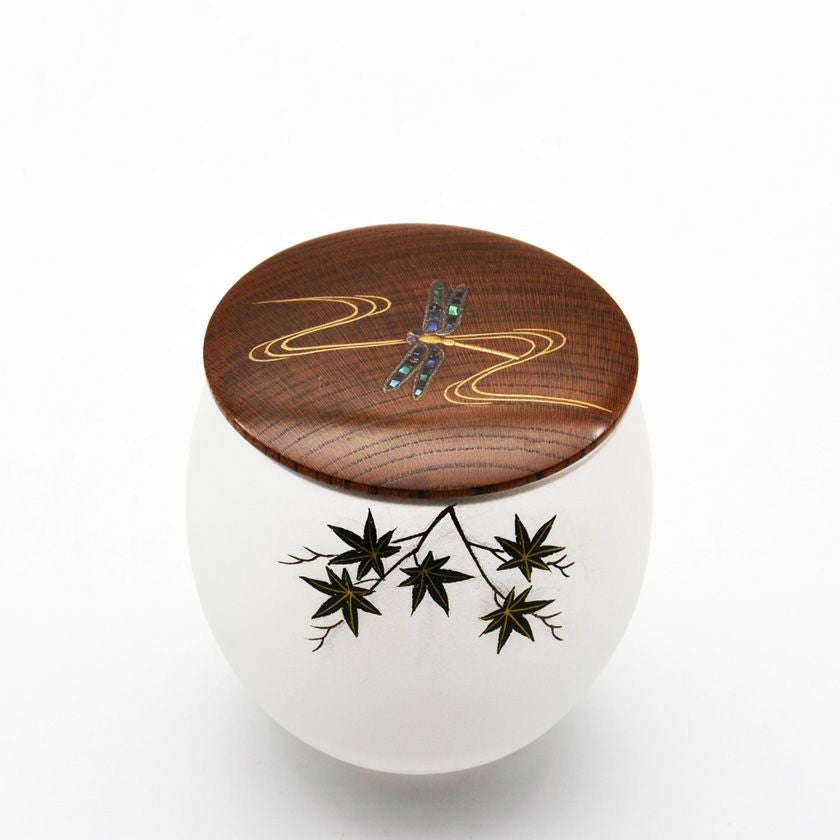 茶道具 茶器（ちゃき） 義山 茶器 蜻蛉に青楓 中村 湖彩 | 千年の香り