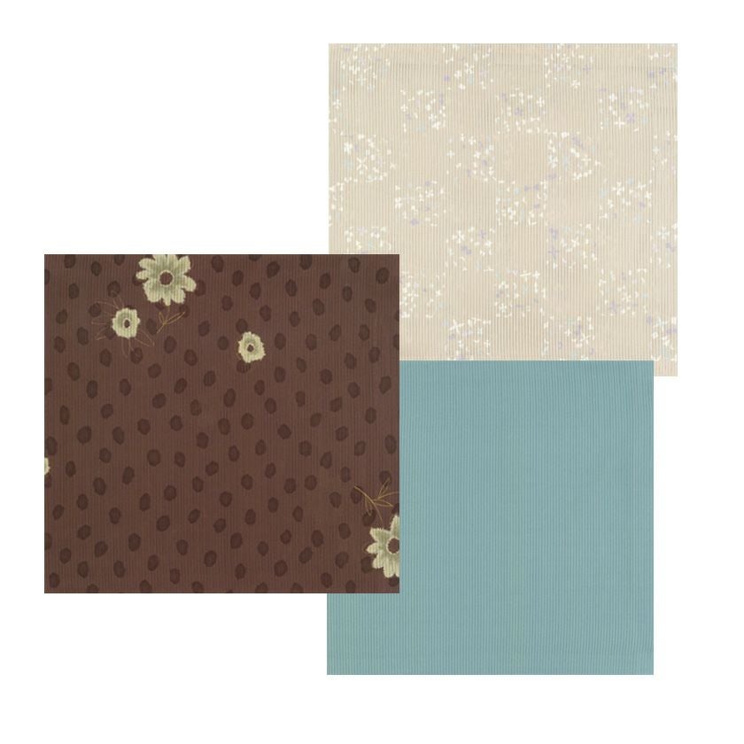 茶道具 帛紗（服紗・袱紗・ふくさ） 絽帛紗 幾何学模様・花柄・青竹色