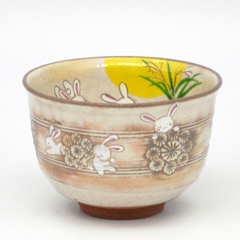 茶道具 抹茶茶碗（まっちゃちゃわん） 茶碗 花三島 月見兎 水出 宋絢 
