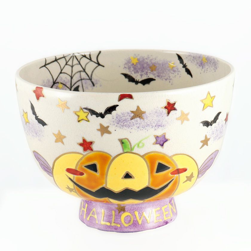 茶道具 抹茶茶碗（まっちゃちゃわん） 茶碗 色絵 HALLOWEEN 加藤 永山