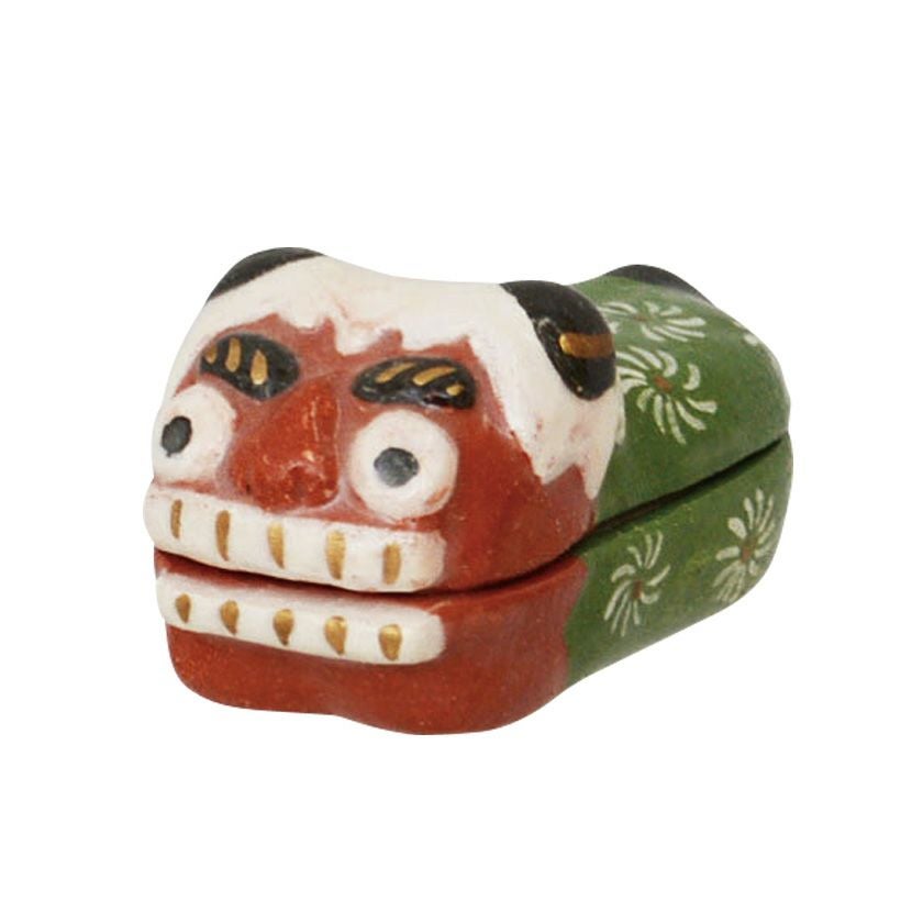 伝統工芸士 加賀獅子頭 千嶺作 獅子香合 茶道具 共箱 茶道具 香合（こうごう） 香合 楽 獅子舞 吉村 楽入 | 千年の香り 千紀園
