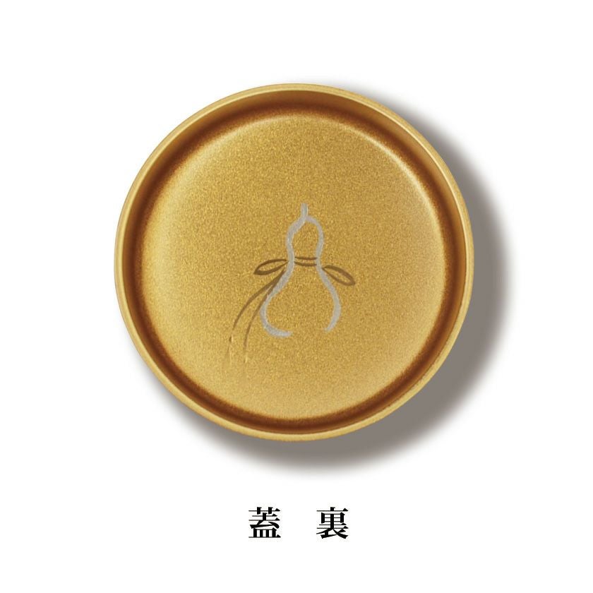 茶道具 薄茶器（うすちゃき） 梨子地中棗 六瓢蒔絵 （内梨子地） 樹脂