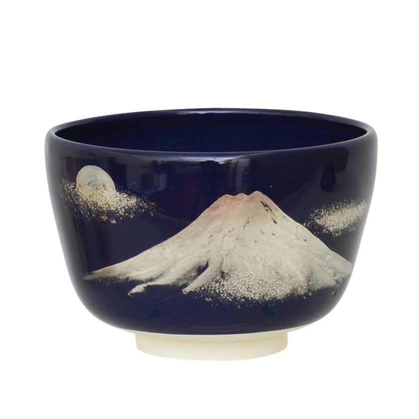 茶道具 抹茶茶碗（まっちゃちゃわん） 茶碗 瑠璃釉 富士 八木 海峰 歌会始 勅題 御題「夢」 抹茶茶碗は茶の湯文化である表千家・裏千家の茶道具や抹茶を専門に扱う千紀園（せんきえん）が通販で販売しています。茶会また初心者向けのお稽古用にご利用いただける抹茶碗です。贈り物・ギフトにも人気です。