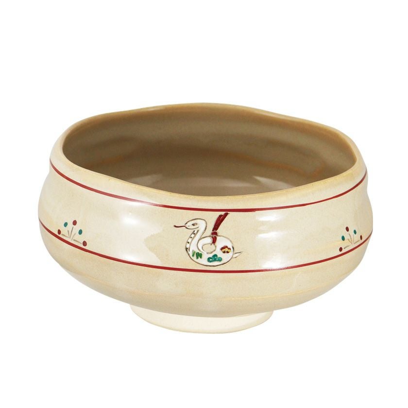 茶道具 抹茶茶碗（まっちゃちゃわん） 茶碗 奈良絵 巳土鈴 昭山窯 干支 巳（み、蛇、へび） 抹茶茶碗は茶の湯文化である表千家・裏千家の茶道具や抹茶を専門に扱う千紀園（せんきえん）が通販で販売しています。茶会また初心者向けのお稽古用にご利用いただける抹茶碗です。贈り物・ギフトにも人気です。