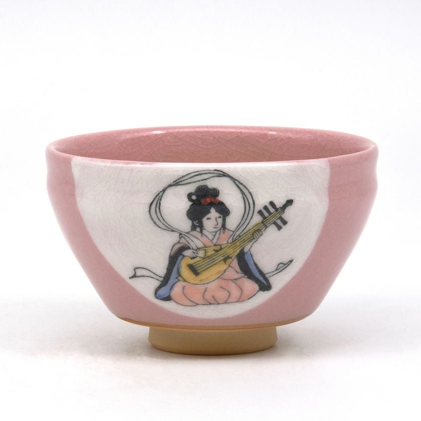 茶道具 小茶碗（こちゃわん） 小茶碗 弁財天 忠泉 干支 巳（み、蛇、へび） 抹茶茶碗は茶の湯文化である表千家・裏千家の茶道具や抹茶を専門に扱う千紀園（せんきえん）が通販で販売しています。茶会また初心者向けのお稽古用にご利用いただける抹茶碗です。贈り物・ギフトにも人気です。