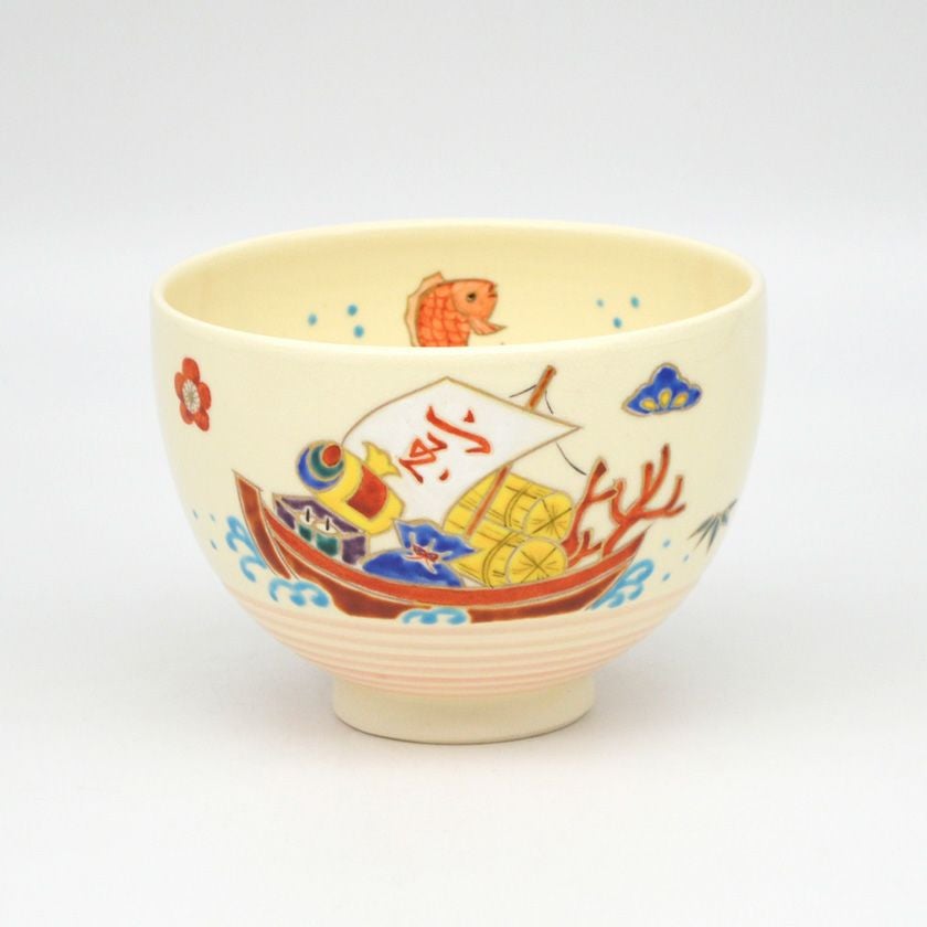 茶道具 抹茶茶碗（まっちゃちゃわん） 茶碗 宝船 見谷 福峰 抹茶茶碗は茶の湯文化である表千家・裏千家の茶道具や抹茶を専門に扱う千紀園（せんきえん）が通販で販売しています。茶会また初心者向けのお稽古用にご利用いただける抹茶碗です。贈り物・ギフトにも人気です。