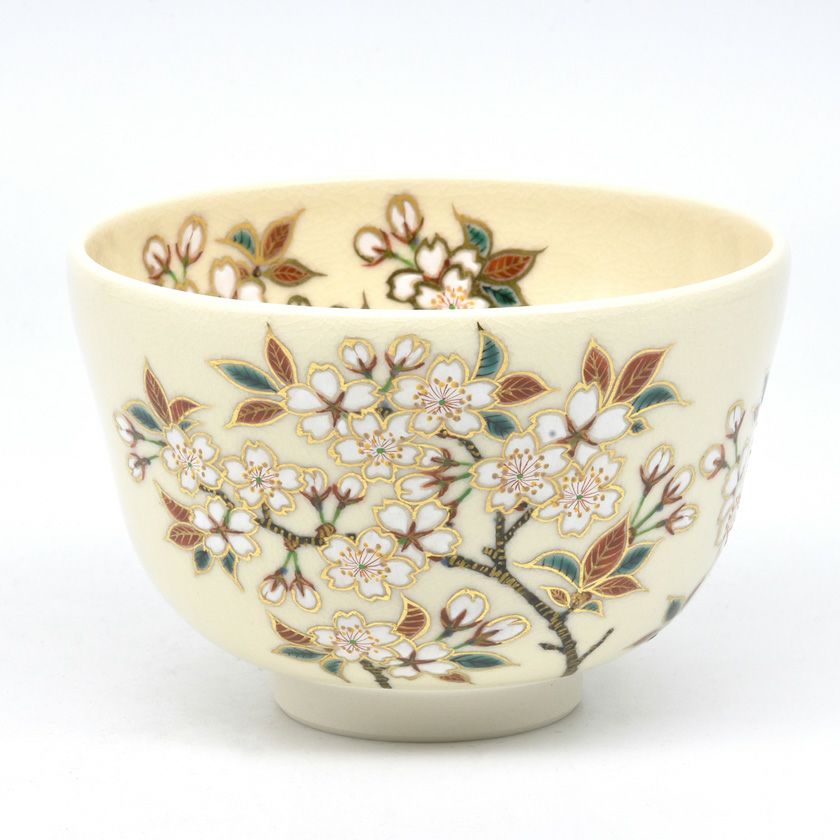 茶道具 抹茶茶碗（まっちゃちゃわん） 茶碗 夢見草 田中 万祥 歌会始 勅題 御題「夢」 抹茶茶碗は茶の湯文化である表千家・裏千家の茶道具や抹茶を専門に扱う千紀園（せんきえん）が通販で販売しています。茶会また初心者向けのお稽古用にご利用いただける抹茶碗です。贈り物・ギフトにも人気です。