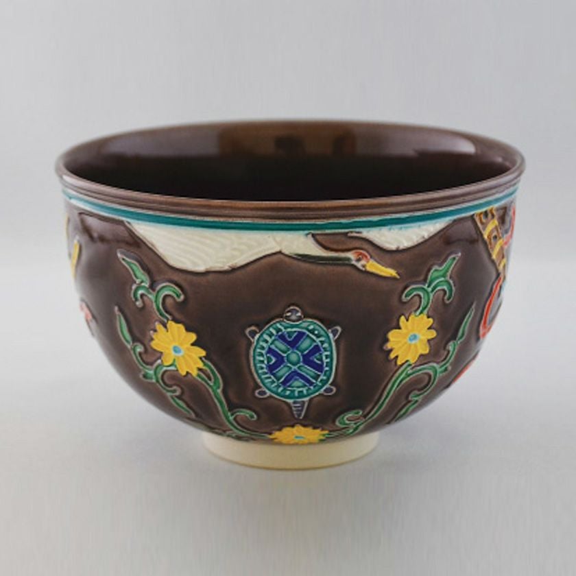 茶道具 抹茶茶碗（まっちゃちゃわん） 紫交趾茶碗 巳 中村 翠嵐 干支 巳（み、蛇、へび） 抹茶茶碗は茶の湯文化である表千家・裏千家の茶道具や抹茶を専門に扱う千紀園（せんきえん）が通販で販売しています。茶会また初心者向けのお稽古用にご利用いただける抹茶碗です。贈り物・ギフトにも人気です。