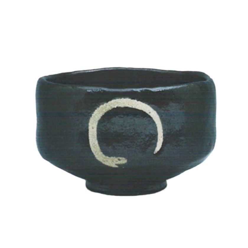 茶道具 楽茶碗（らくちゃわん） 黒楽 巳円相 茶碗 佐々木 松楽 干支 巳（み、蛇、へび） 抹茶茶碗は茶の湯文化である表千家・裏千家の茶道具や抹茶を専門に扱う千紀園（せんきえん）が通販で販売しています。茶会また初心者向けのお稽古用にご利用いただける抹茶碗です。贈り物・ギフトにも人気です。