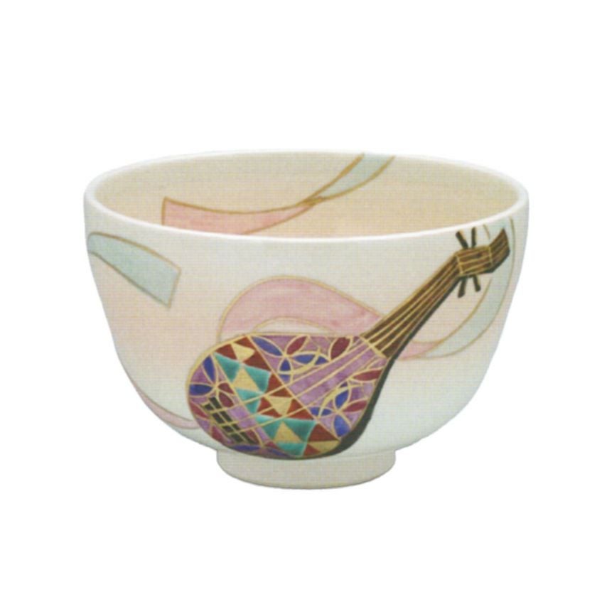 茶道具 抹茶茶碗（まっちゃちゃわん） 色絵 琵琶 茶碗 中村 華峰 干支 巳（み、蛇、へび） 抹茶茶碗は茶の湯文化である表千家・裏千家の茶道具や抹茶を専門に扱う千紀園（せんきえん）が通販で販売しています。茶会また初心者向けのお稽古用にご利用いただける抹茶碗です。贈り物・ギフトにも人気です。