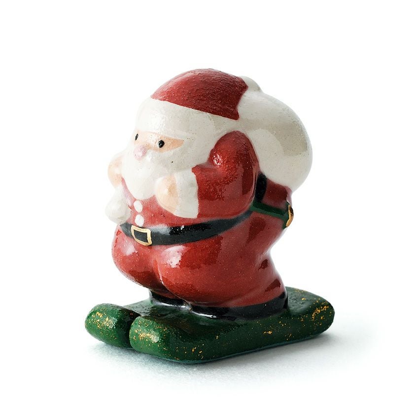 茶道具 その他 置物 スキーサンタ 楽入窯 クリスマス Xmas Christmas