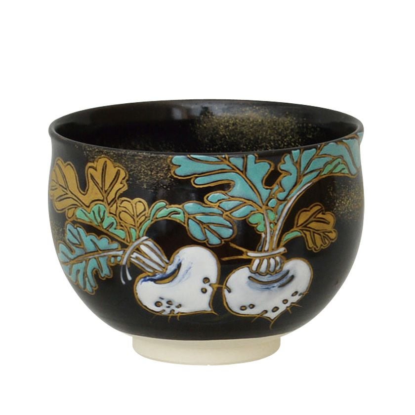 茶道具 抹茶茶碗（まっちゃちゃわん） 茶碗 黒釉 白蕪 加藤 永山