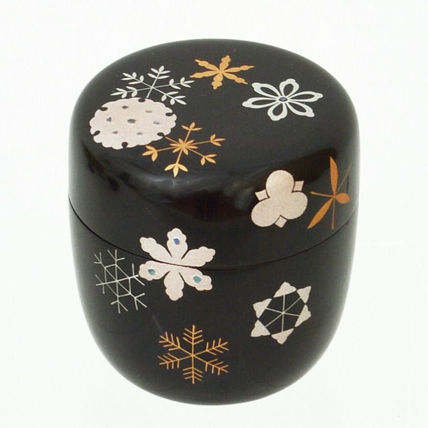 茶道具 薄茶器（うすちゃき） 中棗 雪華蒔絵 今井 千鶴 | 千年の香り