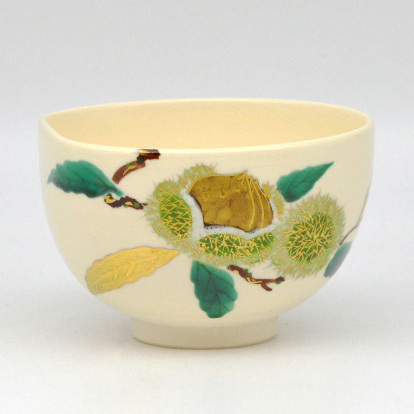 茶道具 抹茶茶碗（まっちゃちゃわん） 茶碗 仁清 栗 山岡 善高 抹茶茶碗は茶の湯文化である表千家・裏千家の茶道具や抹茶を専門に扱う千紀園（せんきえん）が通販で販売しています。茶会また初心者向けのお稽古用にご利用いただける抹茶碗です。贈り物・ギフトにも人気です。