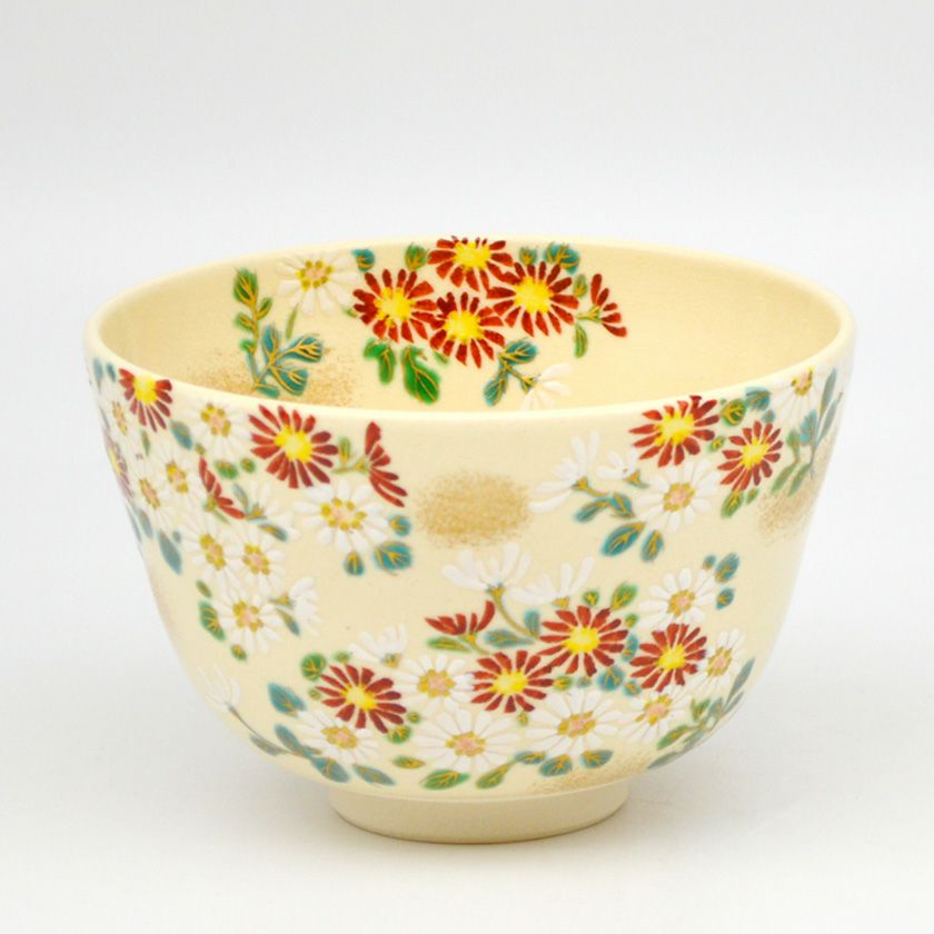 茶道具 抹茶茶碗（まっちゃちゃわん） 茶碗 仁清 小菊 水出 宋絢 抹茶茶碗は茶の湯文化である表千家・裏千家の茶道具や抹茶を専門に扱う千紀園（せんきえん）が通販で販売しています。茶会また初心者向けのお稽古用にご利用いただける抹茶碗です。贈り物・ギフトにも人気です。