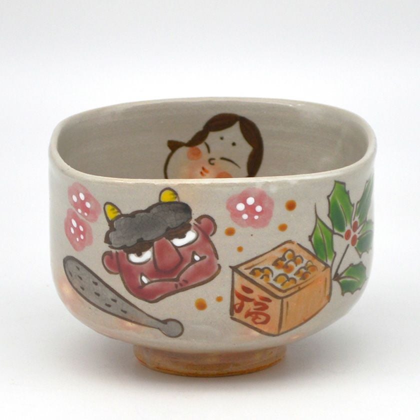 茶道具 抹茶茶碗（まっちゃちゃわん） 茶碗 御本 節分 四方 清和窯