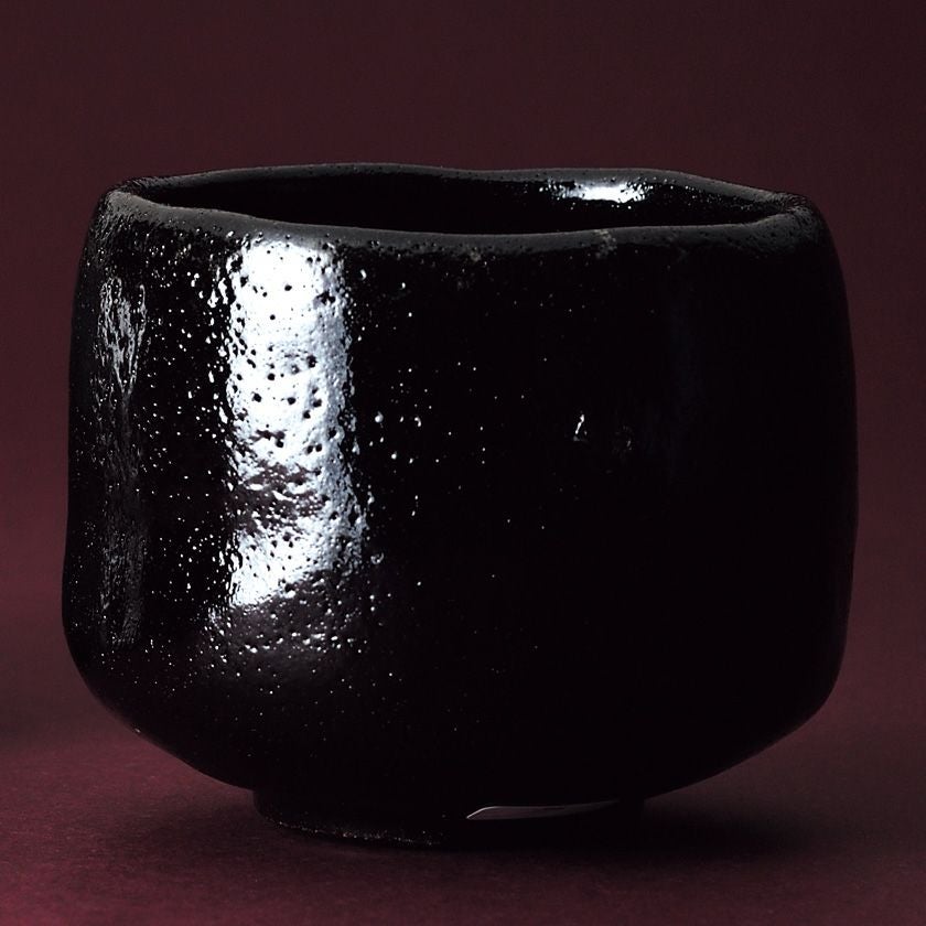 黒楽 茶 碗 黒楽喝食茶碗 茶器＆茶道具 抹茶碗 - Sazen Tea