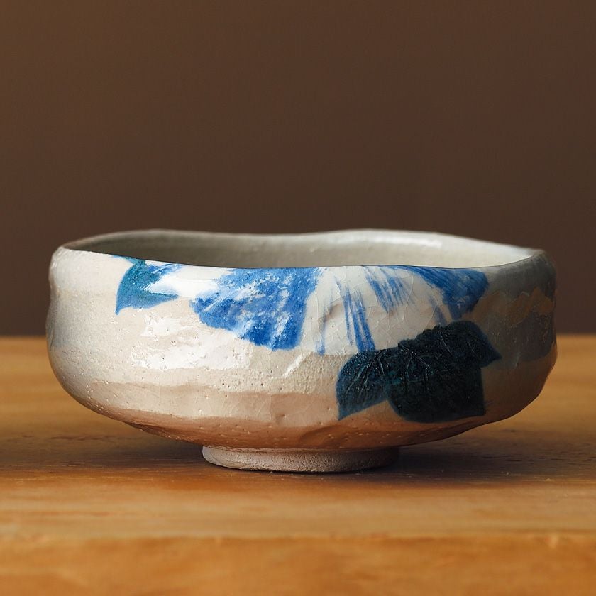 茶道具 平茶碗（ひらちゃわん） 季節茶碗 暁の海（朝顔） 吉村 楽入