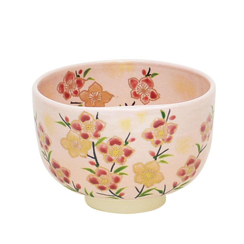 茶道具 抹茶茶碗（まっちゃちゃわん） 茶碗 桃型 桃の花 八木 海峰  お雛様 桃の節句 上巳の節句 抹茶茶碗は茶の湯文化である表千家・裏千家の茶道具や抹茶を専門に扱う千紀園（せんきえん）が通販で販売しています。茶会また初心者向けのお稽古用にご利用いただける抹茶碗です。贈り物・ギフトにも人気です。