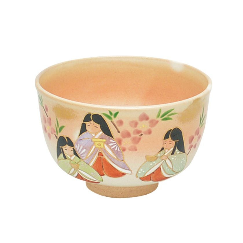 茶道具 抹茶茶碗（まっちゃちゃわん） 茶碗 御本手 三人官女 小倉 寅介  お雛様 桃の節句 上巳の節句 抹茶茶碗は茶の湯文化である表千家・裏千家の茶道具や抹茶を専門に扱う千紀園（せんきえん）が通販で販売しています。茶会また初心者向けのお稽古用にご利用いただける抹茶碗です。贈り物・ギフトにも人気です。