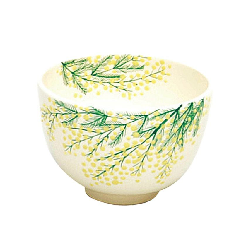 茶道具 抹茶茶碗（まっちゃちゃわん） 茶碗 色絵 ミモザ 加藤 永山