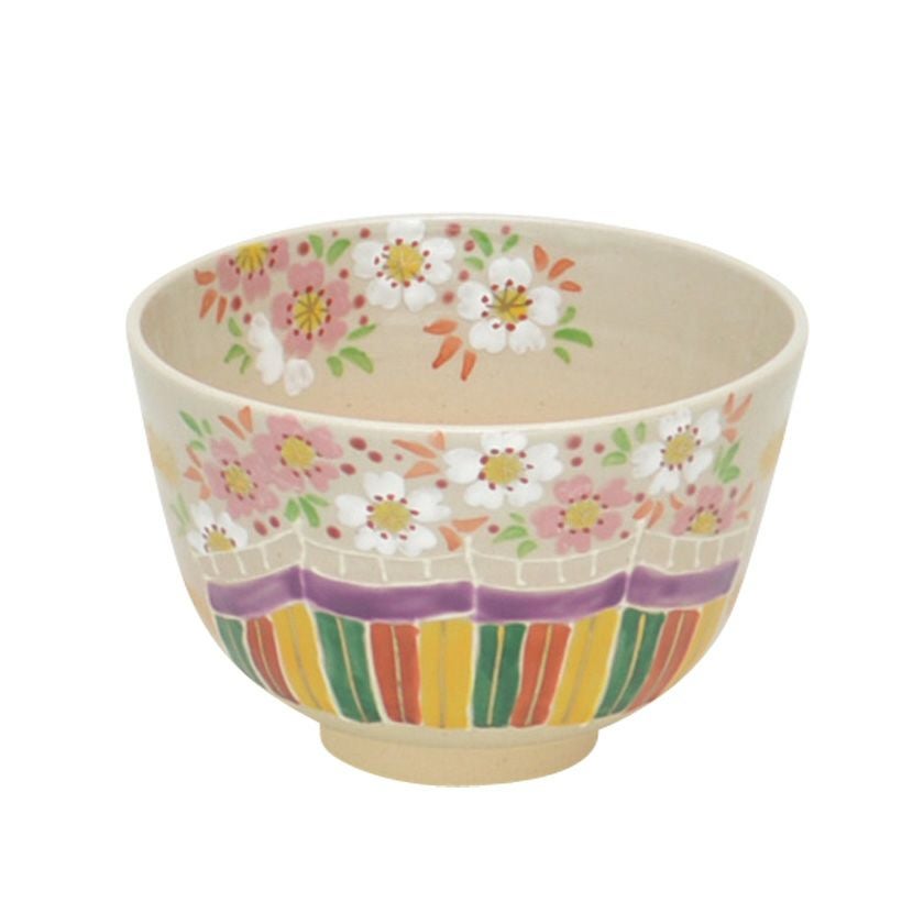 茶道具 抹茶茶碗（まっちゃちゃわん） 茶碗 色絵 春の宴 東山 深山 抹茶茶碗は茶の湯文化である表千家・裏千家の茶道具や抹茶を専門に扱う千紀園（せんきえん）が通販で販売しています。茶会また初心者向けのお稽古用にご利用いただける抹茶碗です。贈り物・ギフトにも人気です。