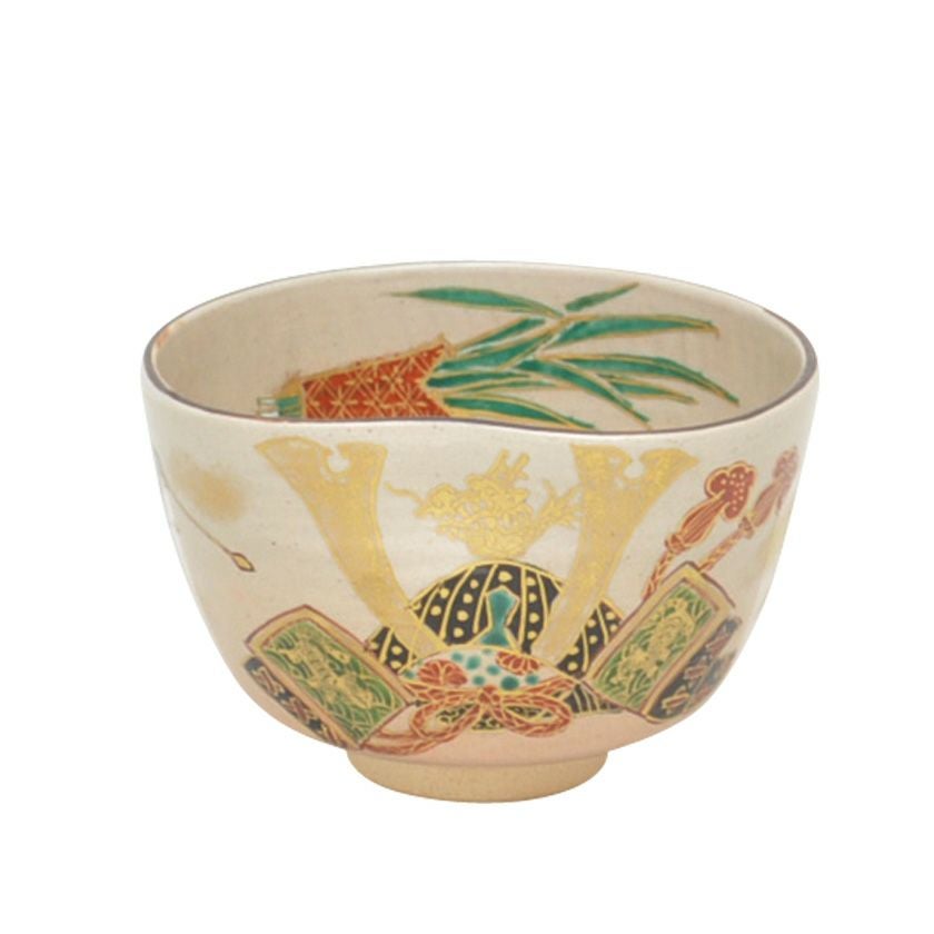 茶道具 抹茶茶碗（まっちゃちゃわん） 茶碗 乾山 兜 森下 秋彩  端午の節句 こどもの日 抹茶茶碗は茶の湯文化である表千家・裏千家の茶道具や抹茶を専門に扱う千紀園（せんきえん）が通販で販売しています。茶会また初心者向けのお稽古用にご利用いただける抹茶碗です。贈り物・ギフトにも人気です。