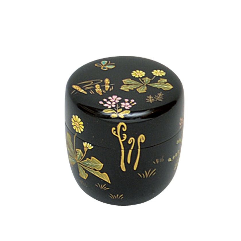 茶道具 薄茶器（うすちゃき） 中棗 春草蒔絵 佐々木 麗峰 | 千年の香り