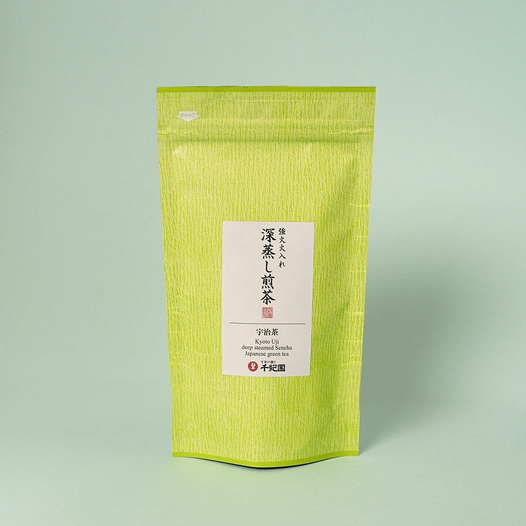 強火火入れ深蒸し煎茶ティーバッグ4g×10包（パッケージ）