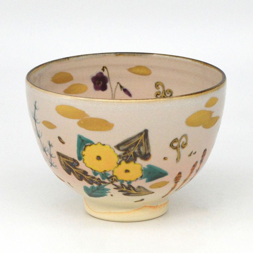 茶道具 抹茶茶碗（まっちゃちゃわん） 茶碗 乾山 春草 山川 敦司