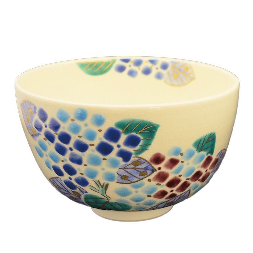 茶道具 抹茶茶碗（まっちゃちゃわん） 色絵茶碗 紫陽花 小野 志峰 抹茶茶碗は茶の湯文化である表千家・裏千家の茶道具や抹茶を専門に扱う千紀園（せんきえん）が通販で販売しています。茶会また初心者向けのお稽古用にご利用いただける抹茶碗です。贈り物・ギフトにも人気です。